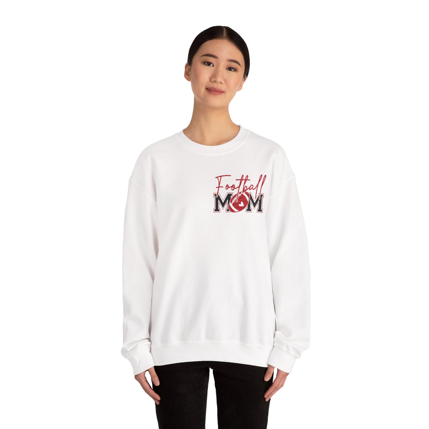 Football Mom Sweatshirt, Red Glitter Football Mom shirt, Football, Football Season, Football Mama, Football game Shirt, Game Day