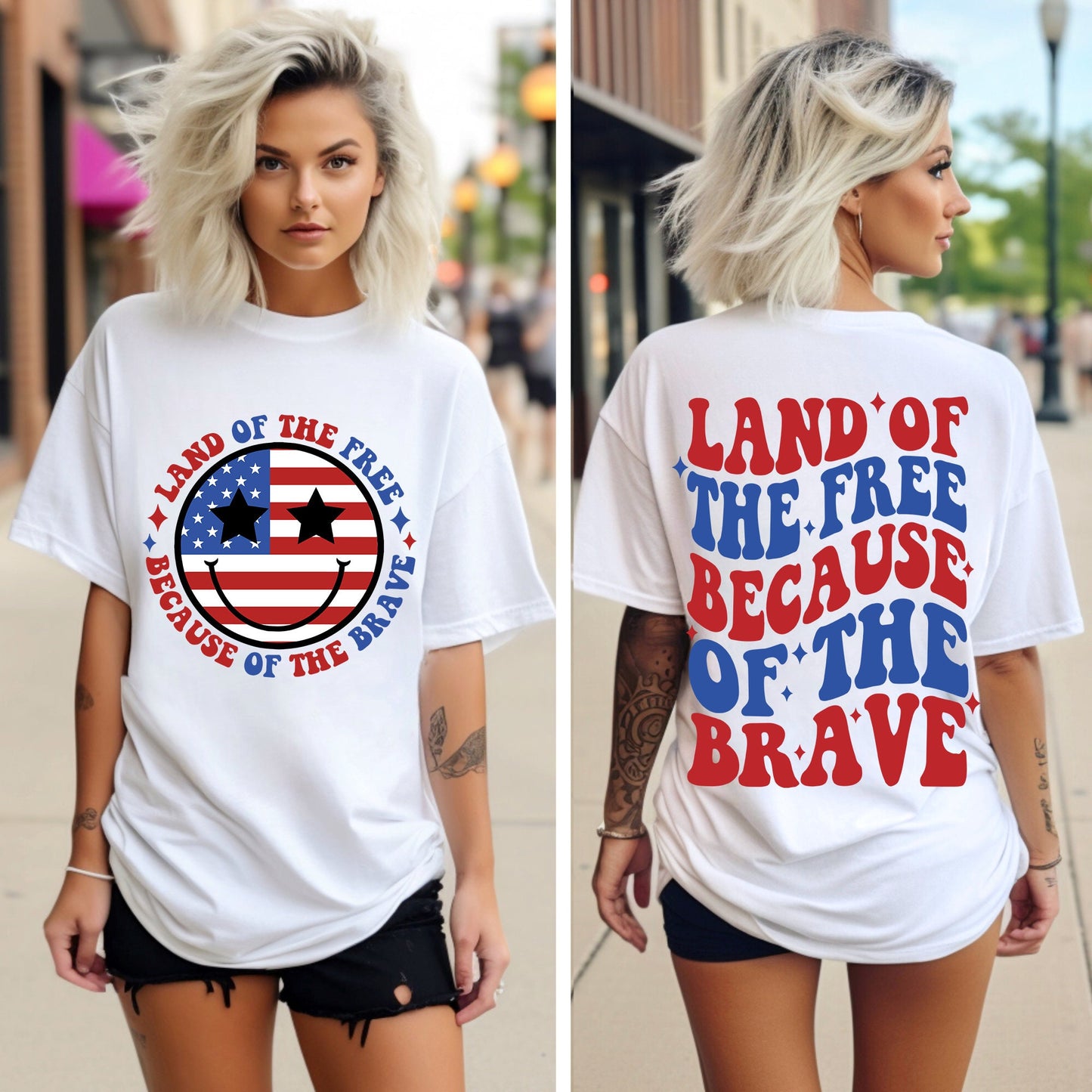 Land of the Free Because of the Brave svg Png Memorial Day Svg Png America svg Png Patriotic svg Independence Day Png Sublimation Cut File