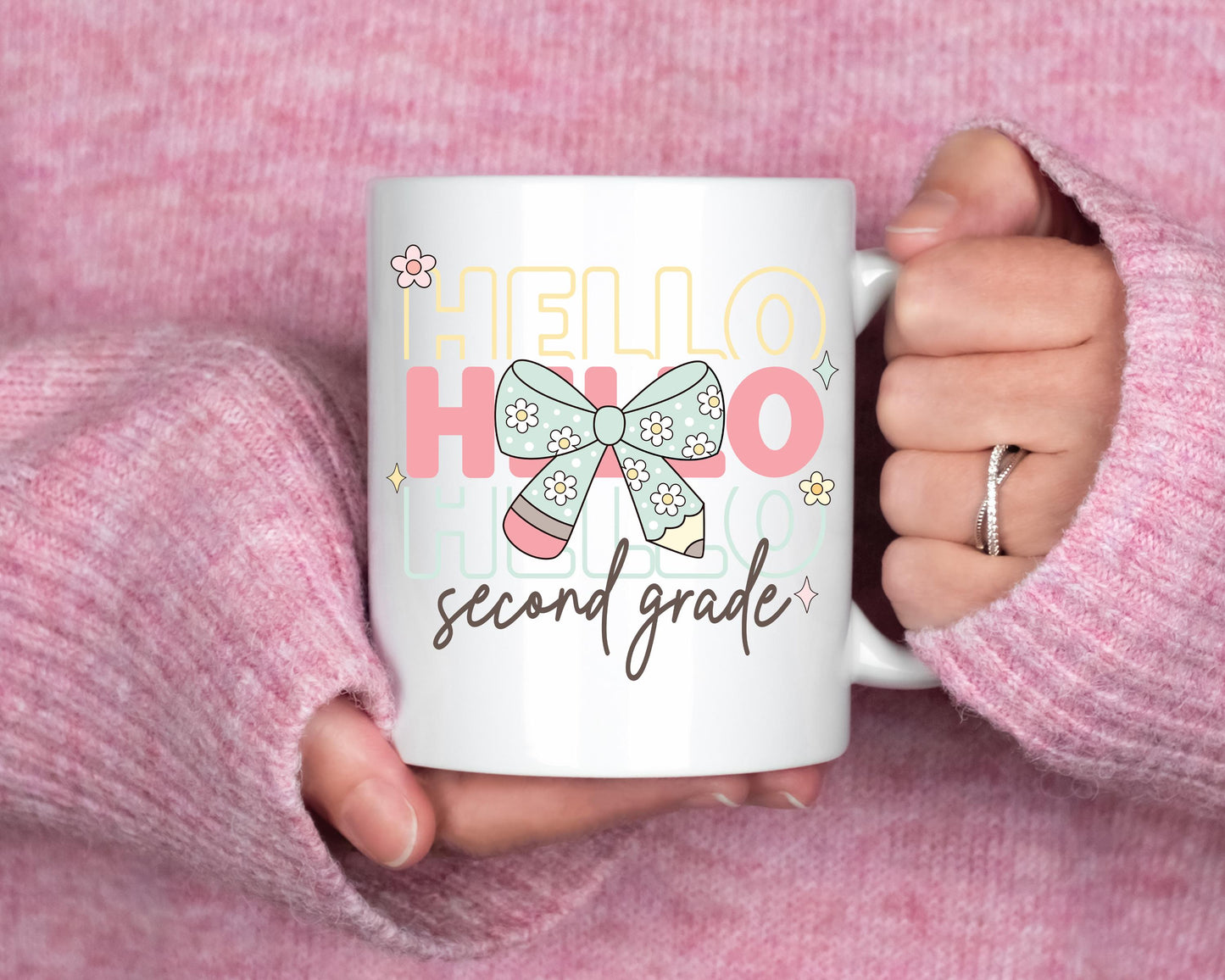 HelloSecond Grade Png First Day Of School Png Back to School Coquette Kindergarten Pre-K 1st 2nd 3rd Grade Sublimation Design DTF Download