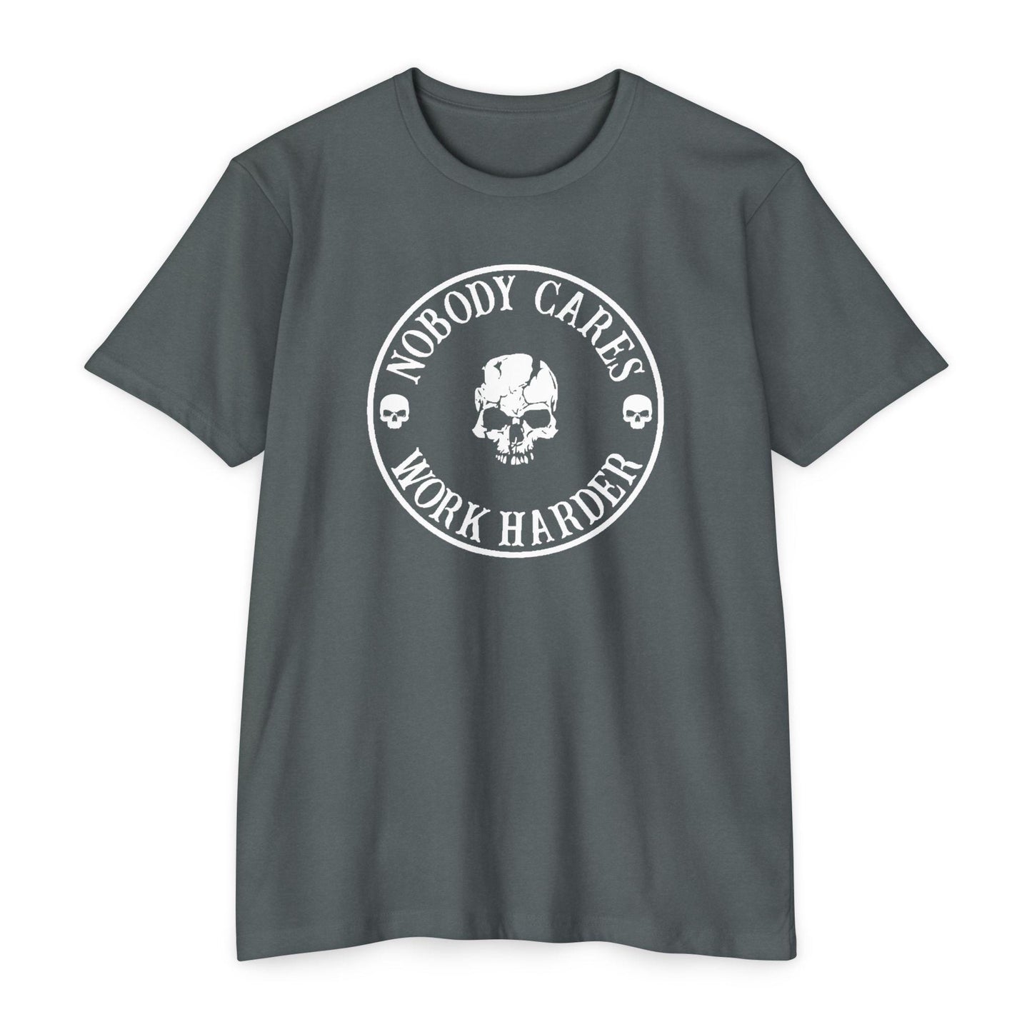 Nobody Cares, Work Harder Next Level 6200 Graphic Tee, Casual Wear, Gift for Friends, Workouts, Streetwear