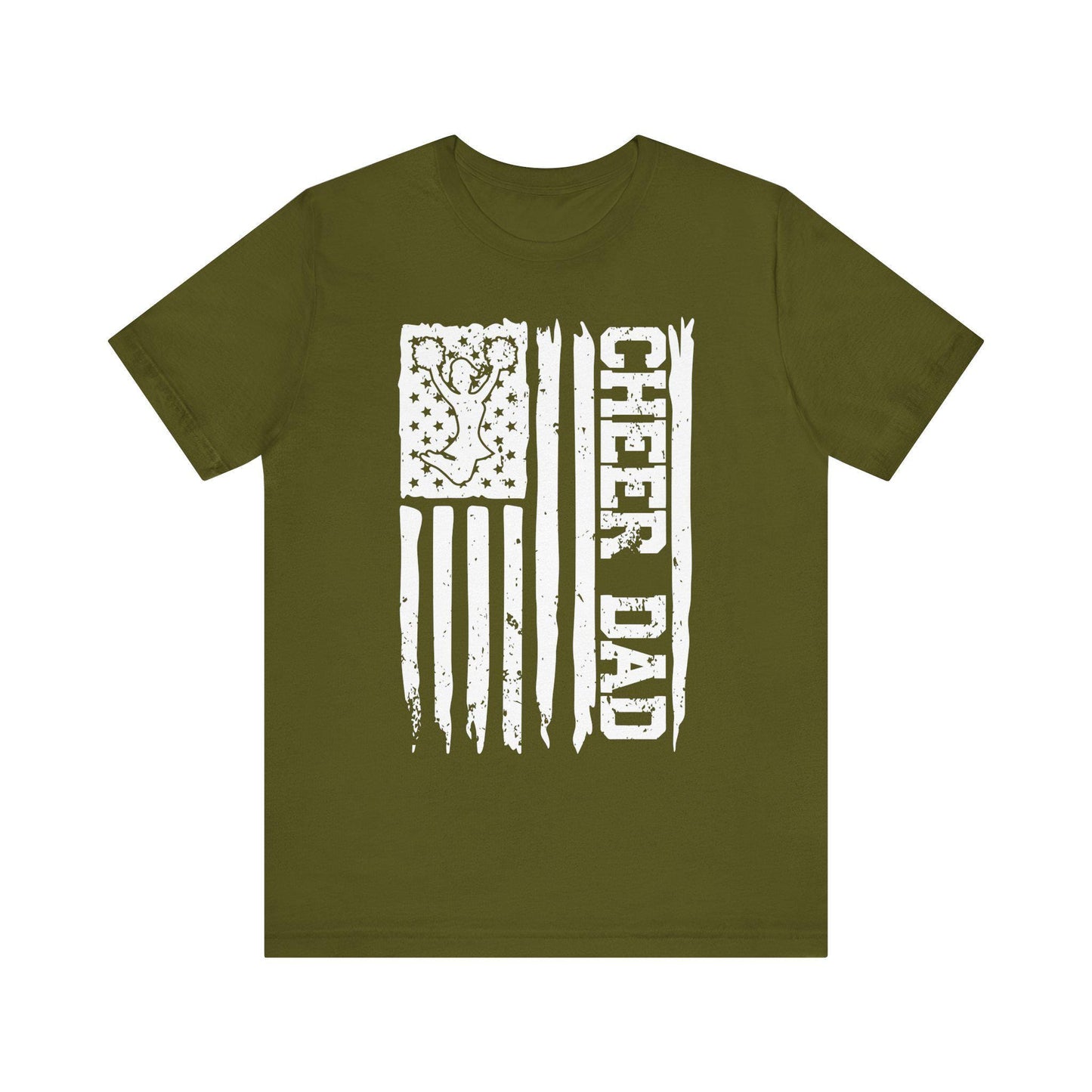 Cheer Dad Jersey Short Sleeve Tee Cheer Dad Design Pay Drive Clap cut file American Flag, Cheer biggest fan
