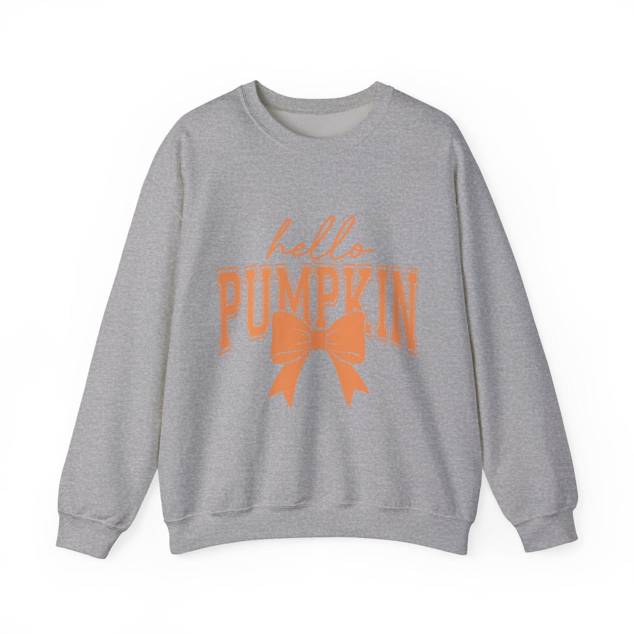 Hello Pumpkin Sweatshirt | Autumn Crewneck for Fall, Halloween Cozy Wear, Gift for Pumpkin Lovers, Seasonal Apparel