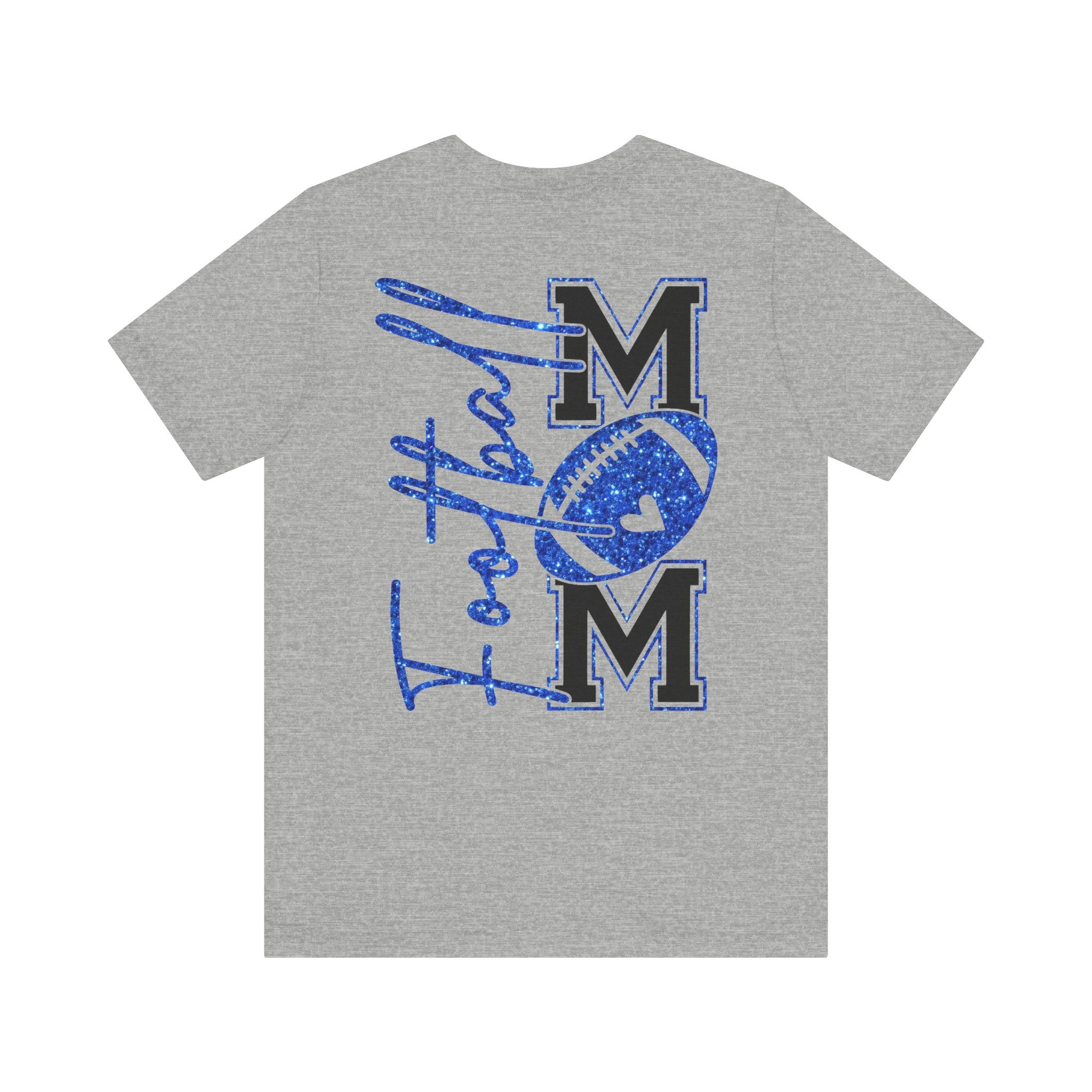 Football Mom T-Shirt, Blue Glitter Football Mom Shirt, Football Mom Shirt, Football Shirt, Football Mama Shirt, Football Shirt Svg, Game Day