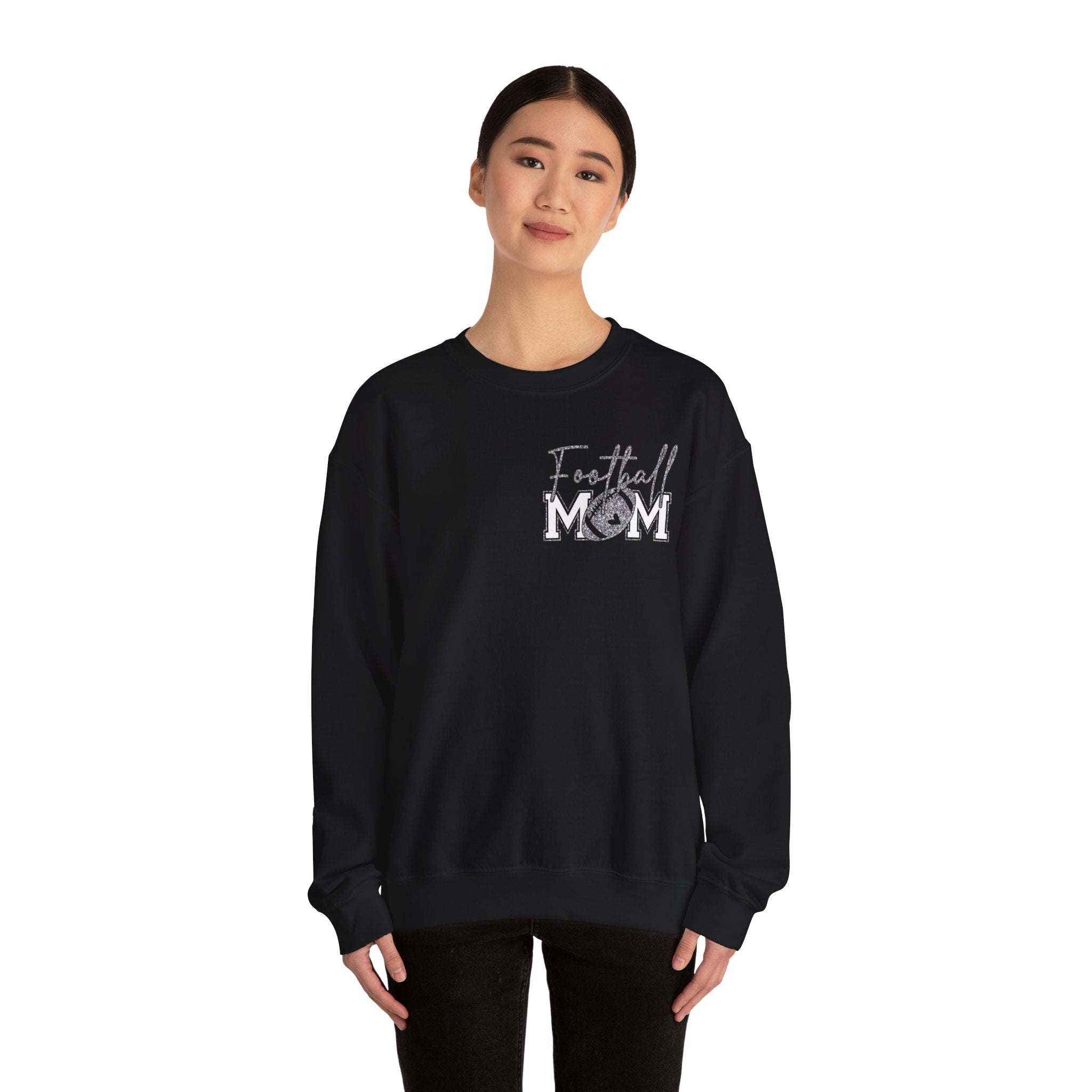 Football Mom Sweatshirt, Cozy Crewneck for Sports Moms, Gift for Football Season, Casual Wear, Game Day Outfit