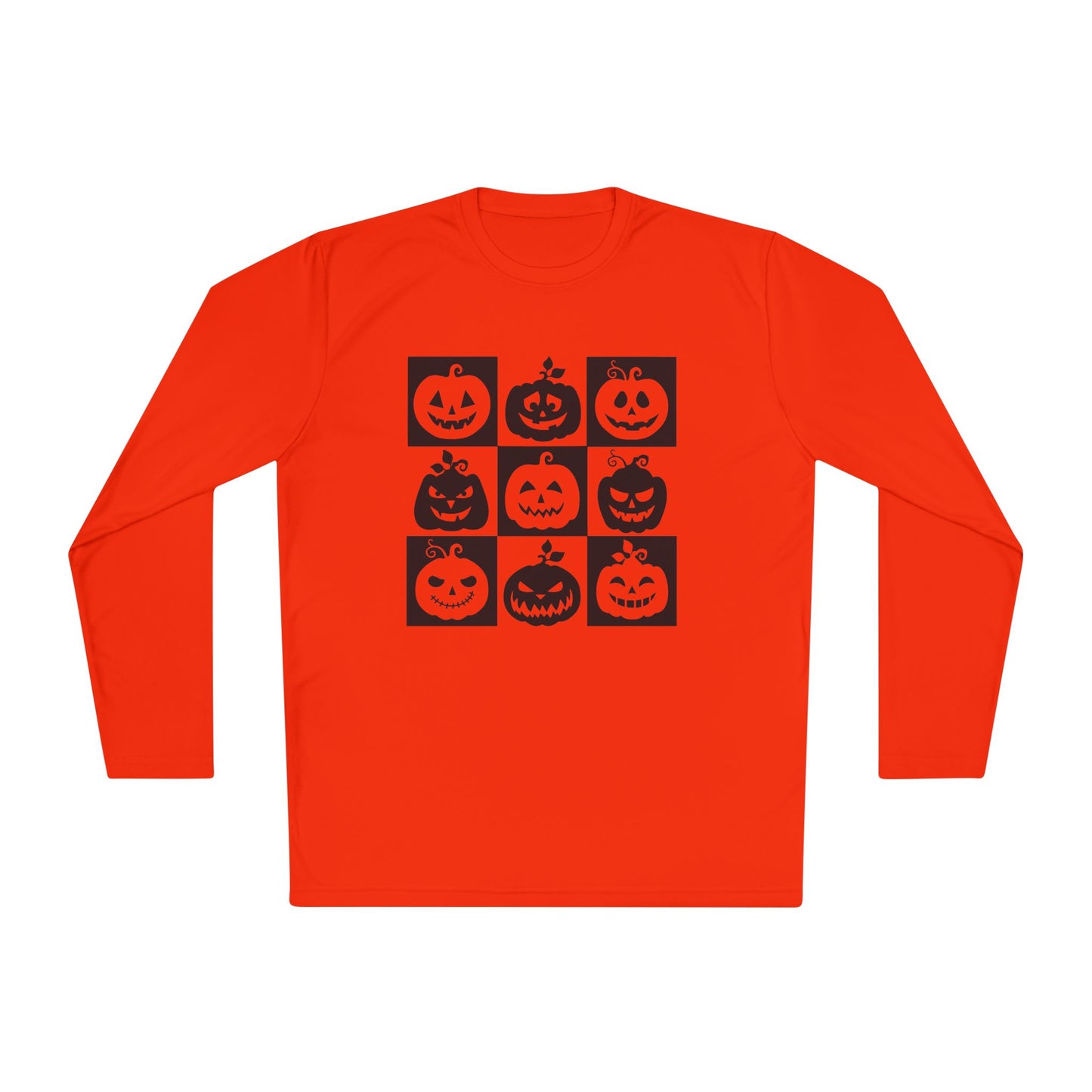 Retro Jack o lantern Unisex Lightweight Long Sleeve Halloween Spooky Season Spooky Season pumkin Retro Halloween Tee Funny Halloween Shirt