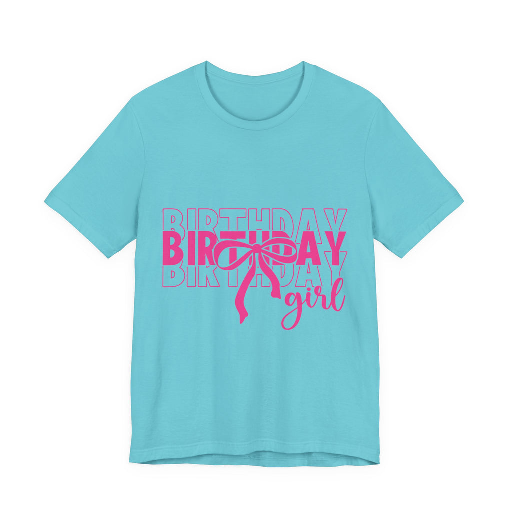 Birthday Girl T-Shirt Birthday Girl Shirt Preppy Coquette Bow Birthday Shirt Birthday Tee Who's the Birthday Girl Birthday time
