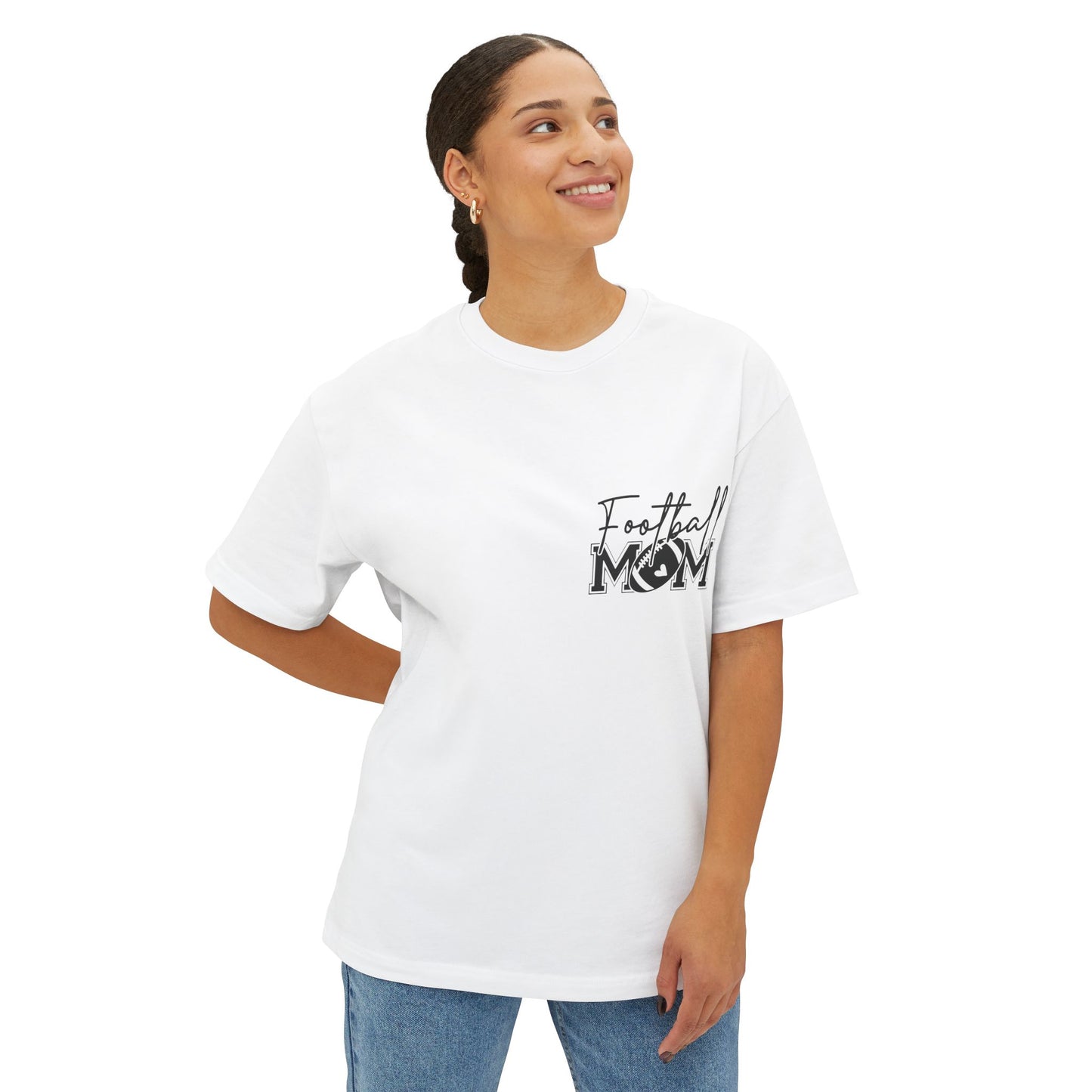 Football Mom Unisex Oversized Boxy Tee, Football Mom, Football Mom Shirt, Football, Football Mama, Football Shirt, Game Day
