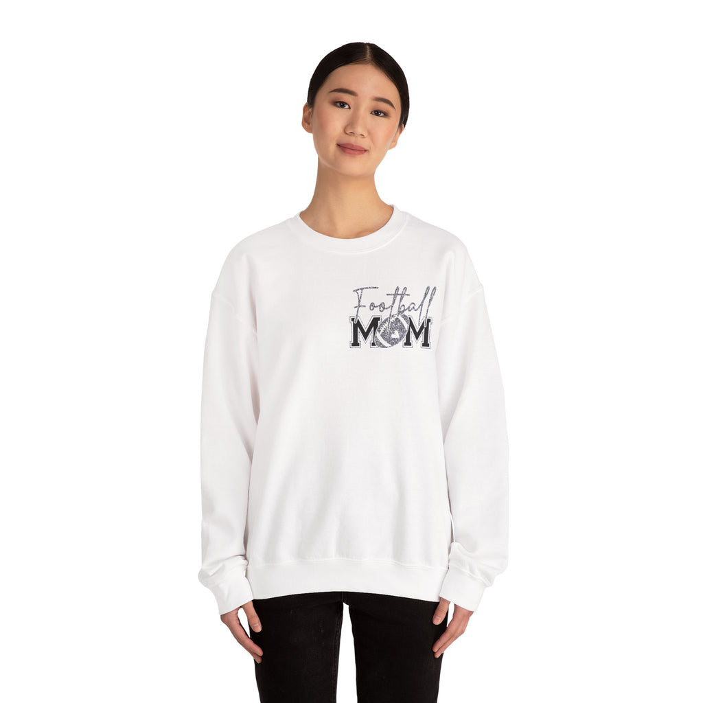 Football Mom Sweatshirt, Cozy Crewneck for Sports Moms, Gift for Football Season, Casual Wear, Game Day Outfit