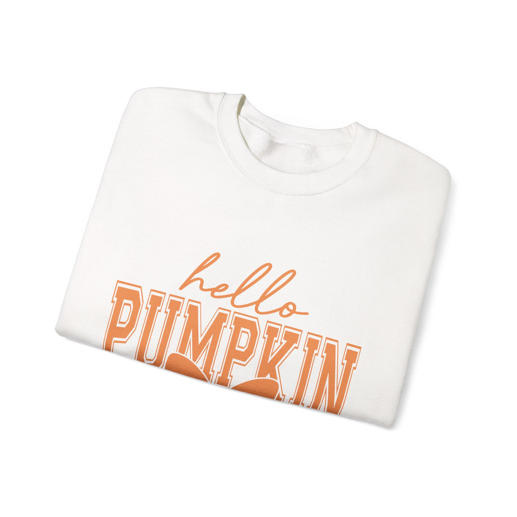 Hello Pumpkin Sweatshirt | Autumn Crewneck for Fall, Halloween Cozy Wear, Gift for Pumpkin Lovers, Seasonal Apparel