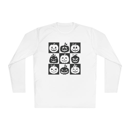 Retro Jack o lantern Unisex Lightweight Long Sleeve Halloween Spooky Season Spooky Season pumkin Retro Halloween Tee Funny Halloween Shirt