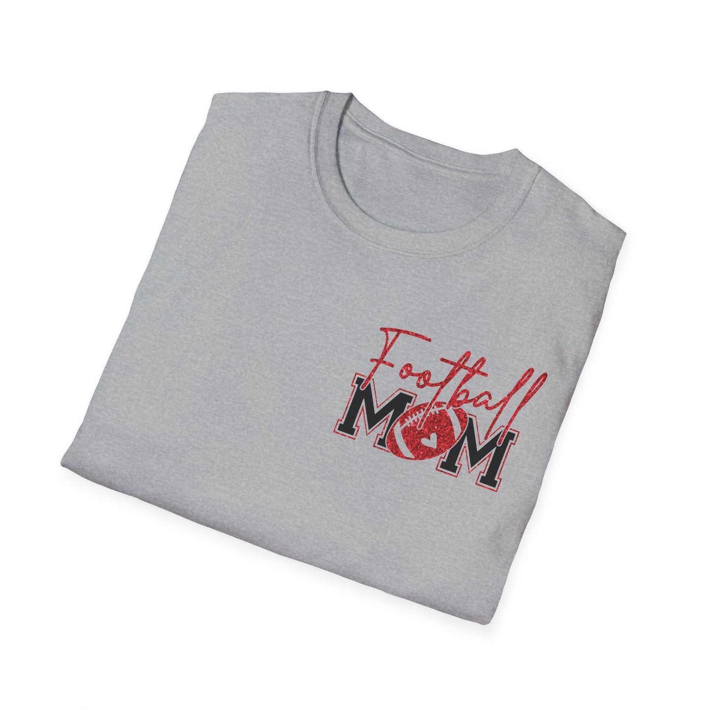 Football Mom Unisex Softstyle T-Shirt - Perfect for Game Day, Sports Events, Tailgating, Casual Wear, Gift for Moms