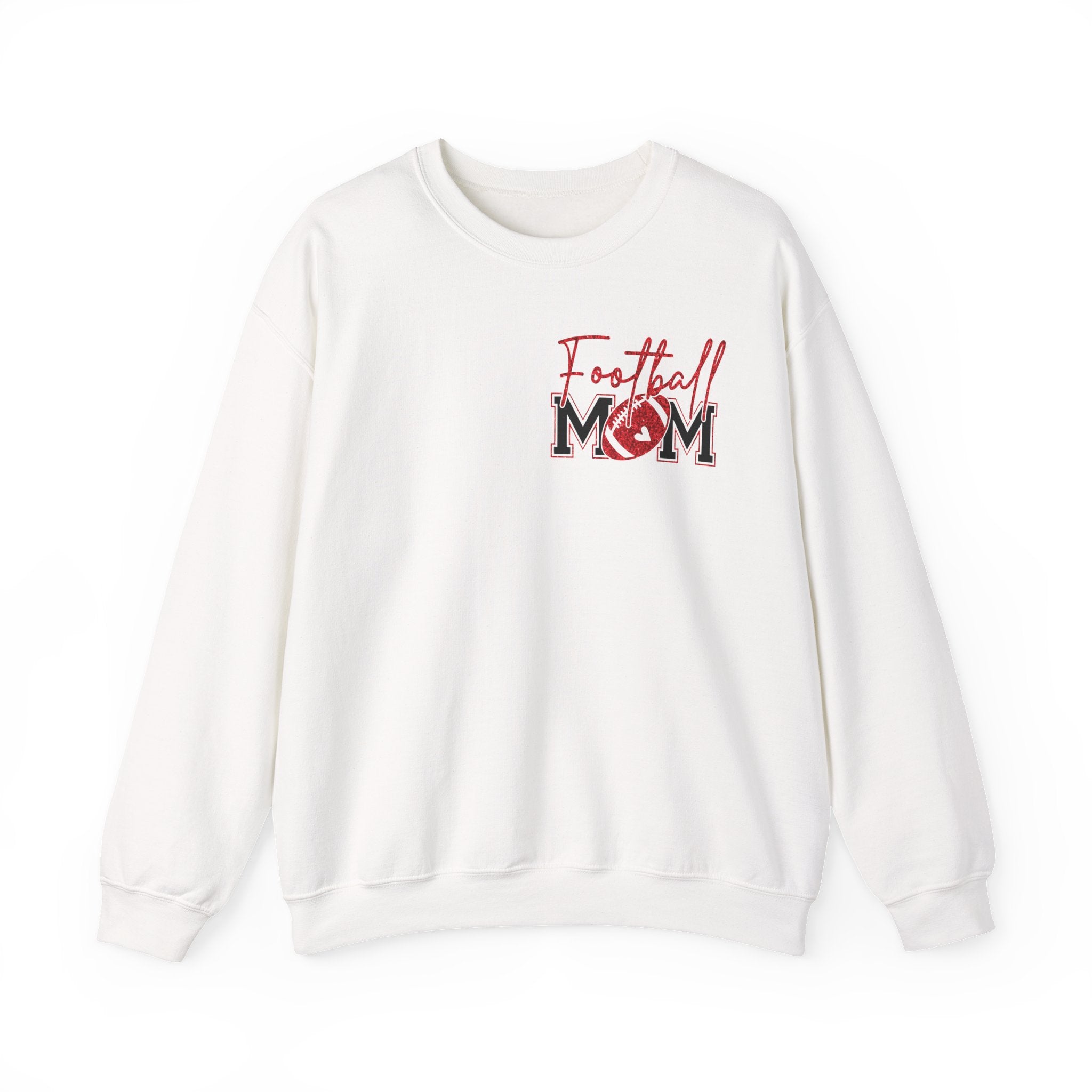 Football Mom Sweatshirt, Red Glitter Football Mom shirt, Football, Football Season, Football Mama, Football game Shirt, Game Day
