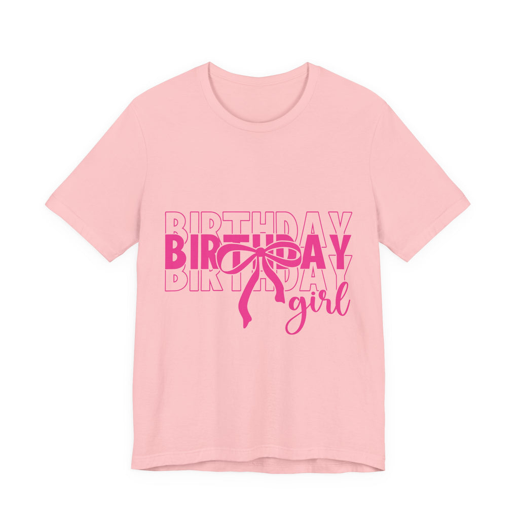 Birthday Girl T-Shirt Birthday Girl Shirt Preppy Coquette Bow Birthday Shirt Birthday Tee Who's the Birthday Girl Birthday time