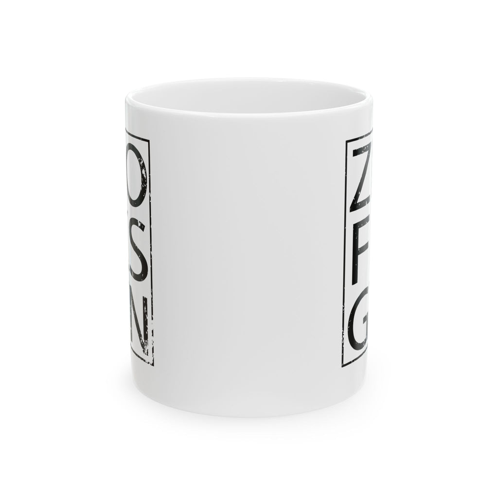 Stylish Ceramic Mug for Coffee Lovers, Unique Gift for Home or Office, Black and White Design, Ideal for Birthdays or Holidays