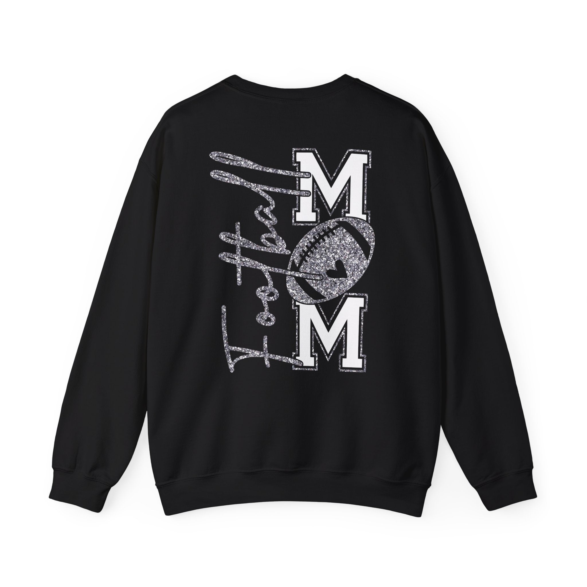 Football Mom Sweatshirt, Cozy Crewneck for Sports Moms, Gift for Football Season, Casual Wear, Game Day Outfit