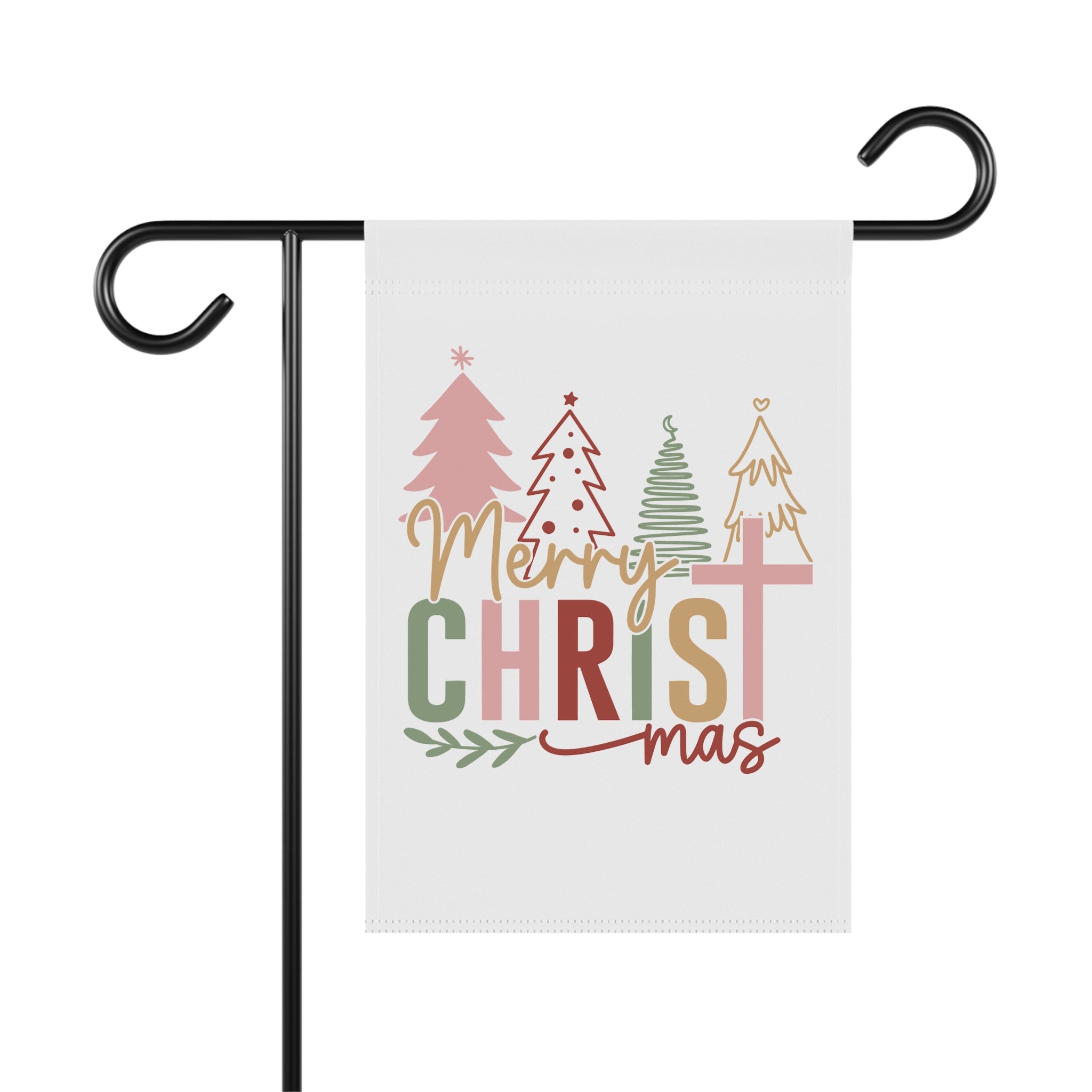 Merry Christmas Garden Banner, Holiday Decor, Outdoor Decoration, Festive Welcome Sign, Seasonal Home Decor