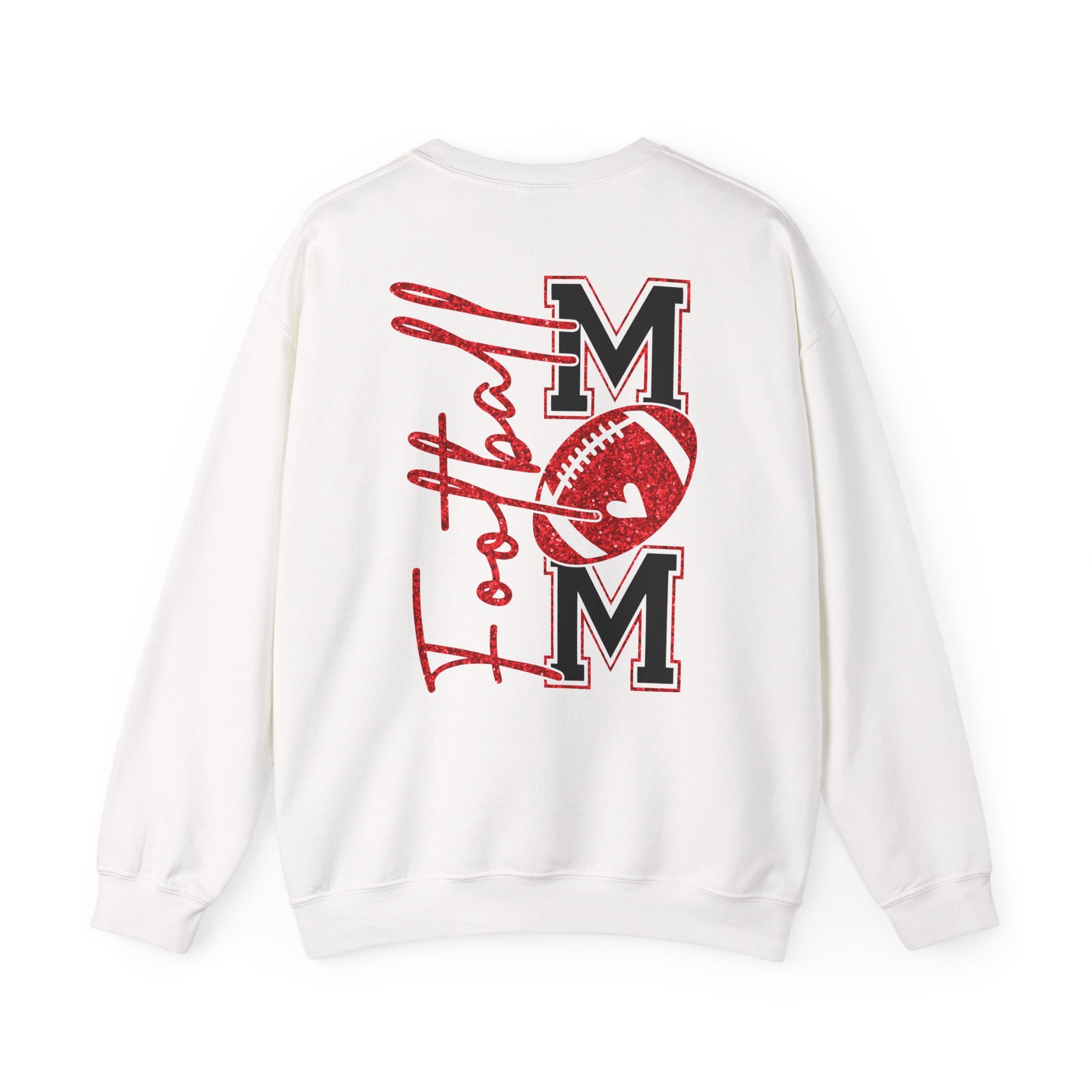 Football Mom Sweatshirt, Red Glitter Football Mom shirt, Football, Football Season, Football Mama, Football game Shirt, Game Day