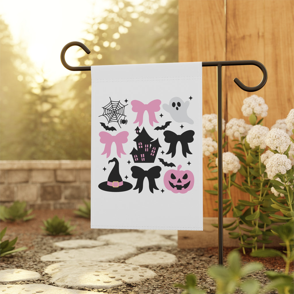 Halloween Garden Banner, Spooky Decor, Outdoor Halloween Decor, Seasonal Garden Flags, Fall Celebration Banner