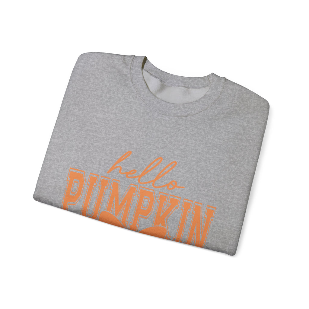Hello Pumpkin Sweatshirt | Autumn Crewneck for Fall, Halloween Cozy Wear, Gift for Pumpkin Lovers, Seasonal Apparel