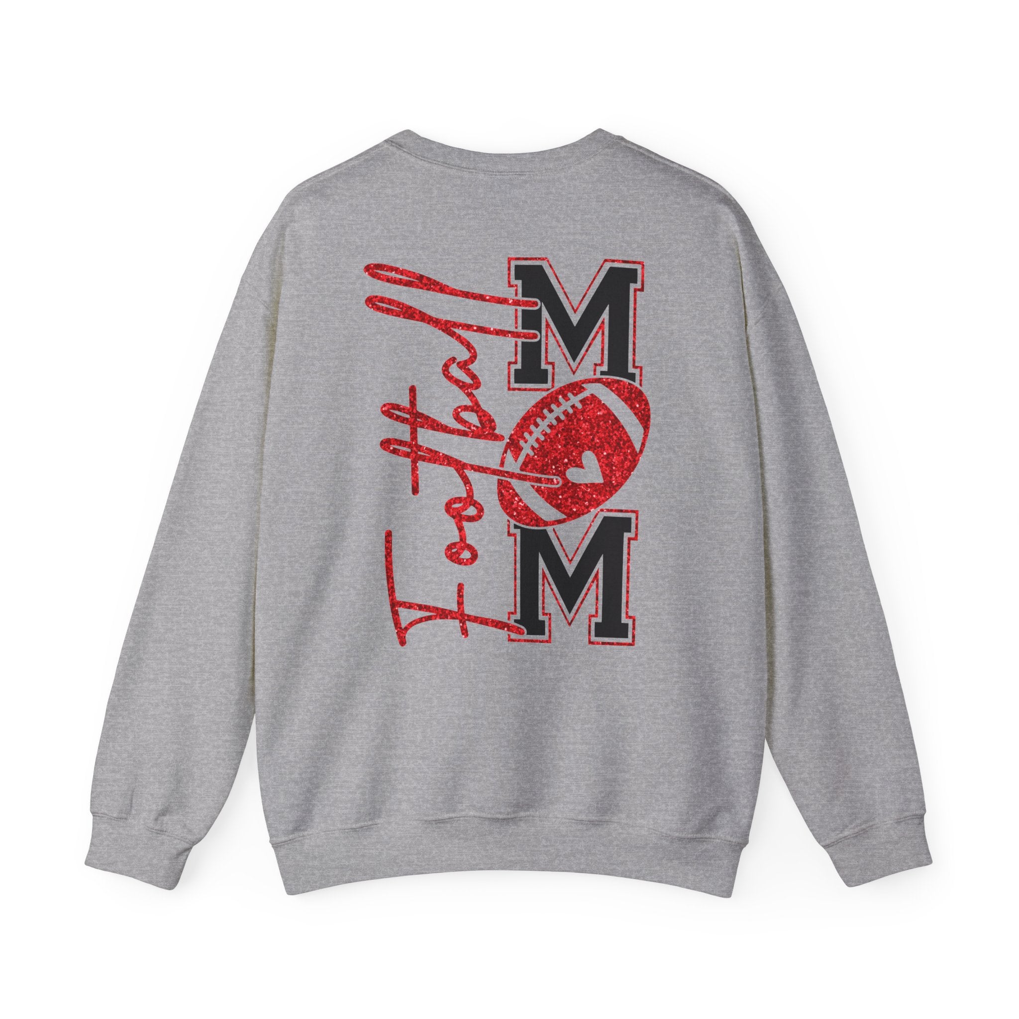 Football Mom Sweatshirt, Red Glitter Football Mom shirt, Football, Football Season, Football Mama, Football game Shirt, Game Day