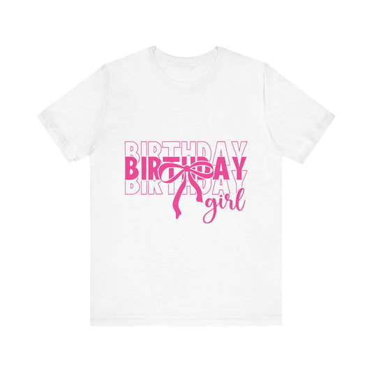 Birthday Girl T-Shirt Birthday Girl Shirt Preppy Coquette Bow Birthday Shirt Birthday Tee Who's the Birthday Girl Birthday time