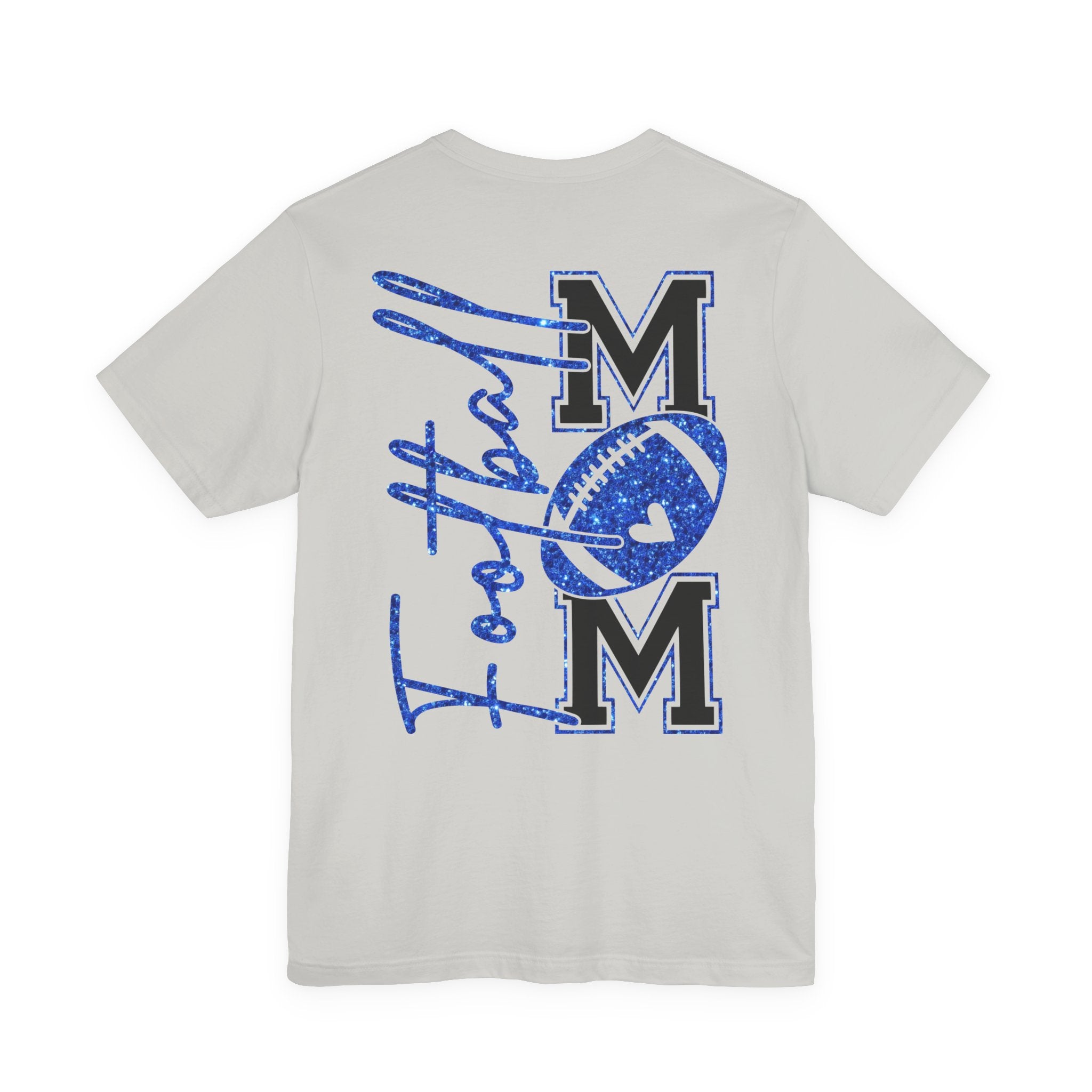 Football Mom T-Shirt, Blue Glitter Football Mom Shirt, Football Mom Shirt, Football Shirt, Football Mama Shirt, Football Shirt Svg, Game Day