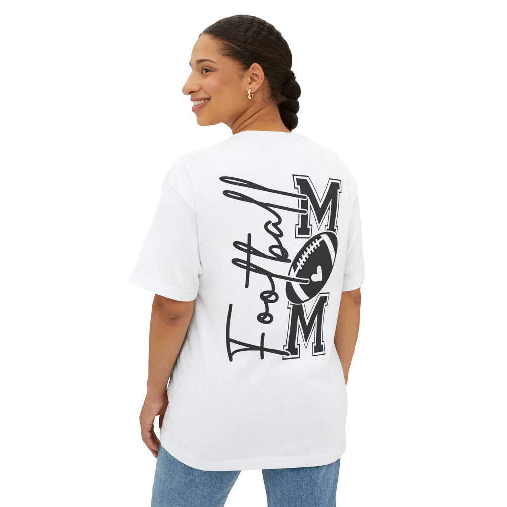 Football Mom Unisex Oversized Boxy Tee