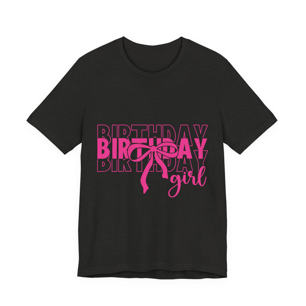 Birthday Girl T-Shirt Birthday Girl Shirt Preppy Coquette Bow Birthday Shirt Birthday Tee Who's the Birthday Girl Birthday time