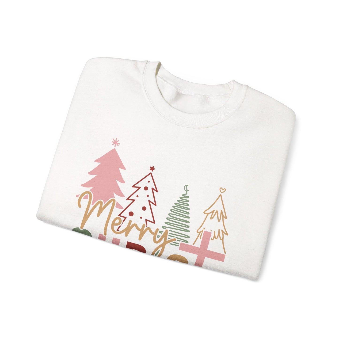 Merry Christmas Sweater, Cozy Holiday Sweatshirt, Unisex Christmas Apparel, Festive Winter Clothing, Fun Xmas Gift