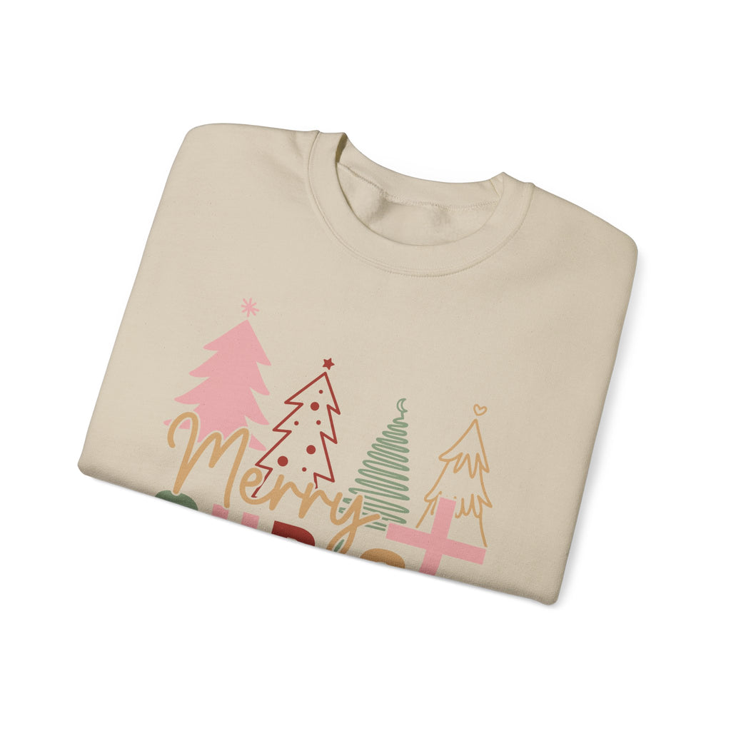Merry Christmas Sweater, Cozy Holiday Sweatshirt, Unisex Christmas Apparel, Festive Winter Clothing, Fun Xmas Gift