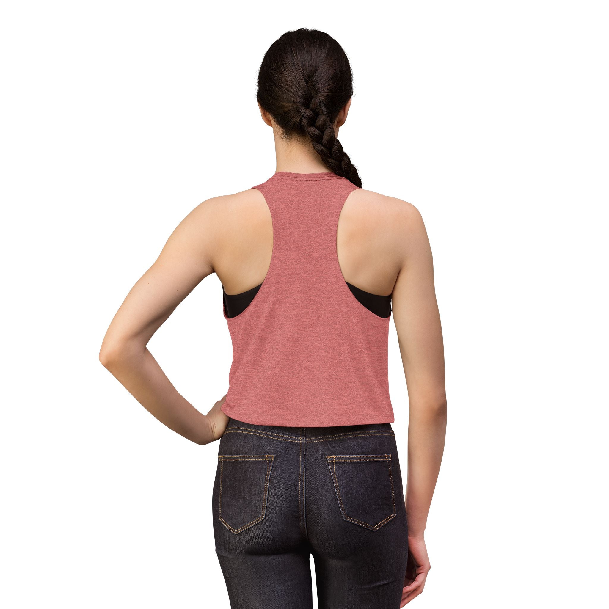 No Pacing Just Push crop top | Motivational Fitness Tank