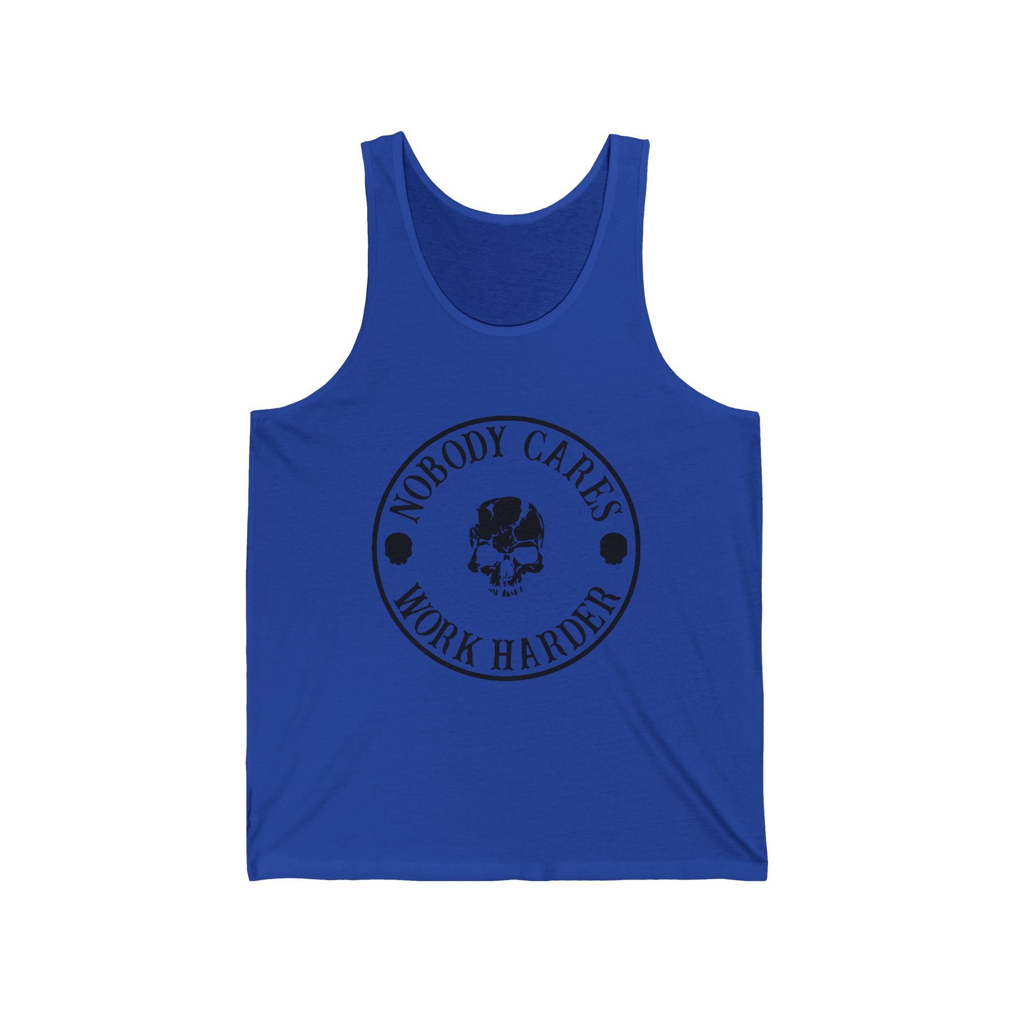 Nobody Cares, Work Harder Jersey Tank Design, Motivational Workout Top, Gym Apparel, Fitness Gift, Casual Summer Wear