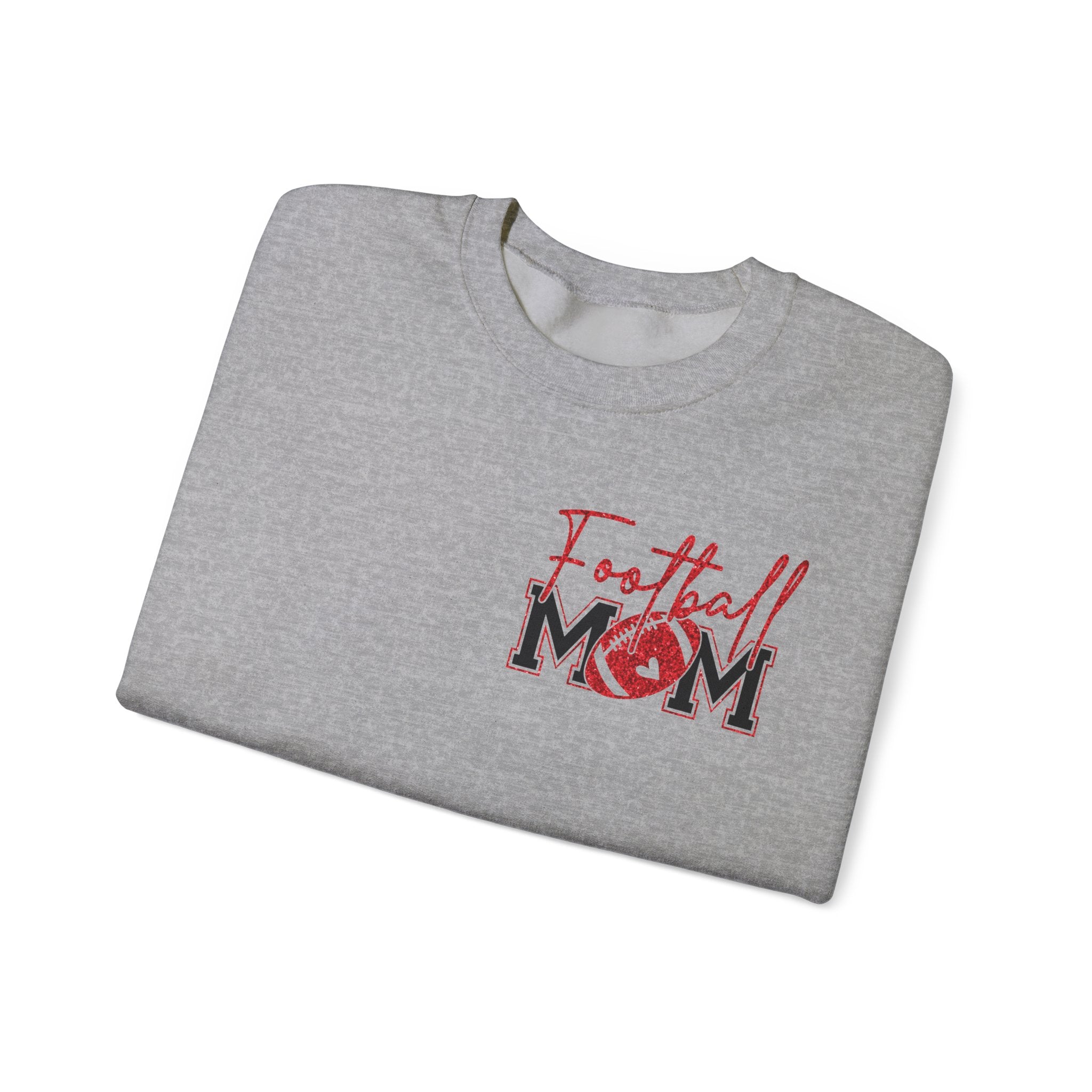 Football Mom Sweatshirt, Red Glitter Football Mom shirt, Football, Football Season, Football Mama, Football game Shirt, Game Day