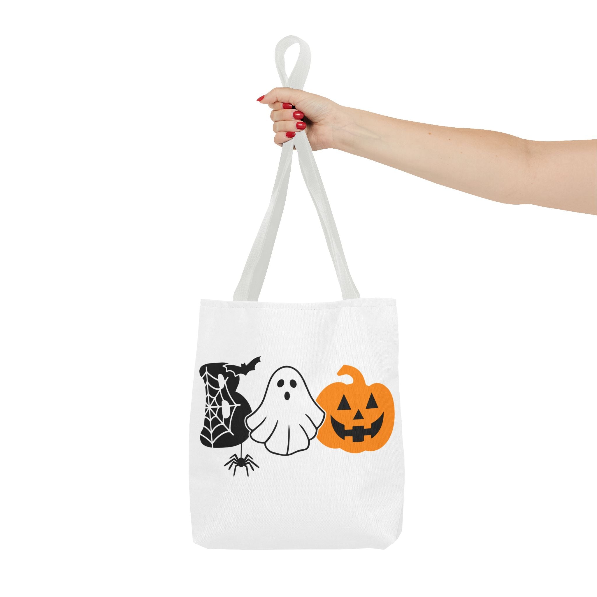 Halloween-Themed Tote Bag - Spooky Ghosts and Pumpkins Design, Perfect for Trick or Treating, Fall Festivals, and Daily Use, [...]