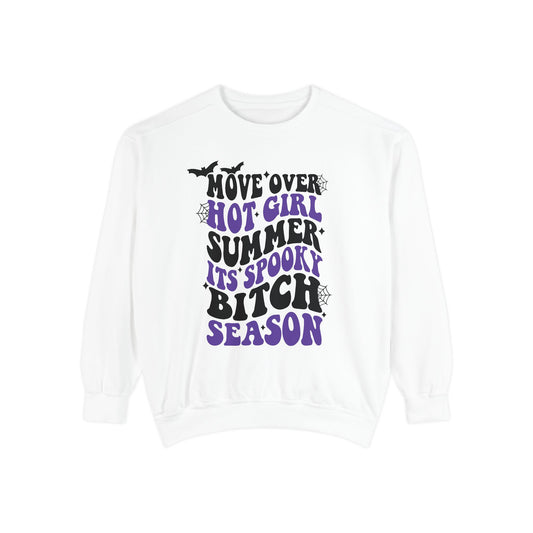Spooky Season Sweatshirt, Cozy Fall Garment, Halloween Apparel, Casual Halloween Sweater, Autumn Fashion, Unisex Fall Wear