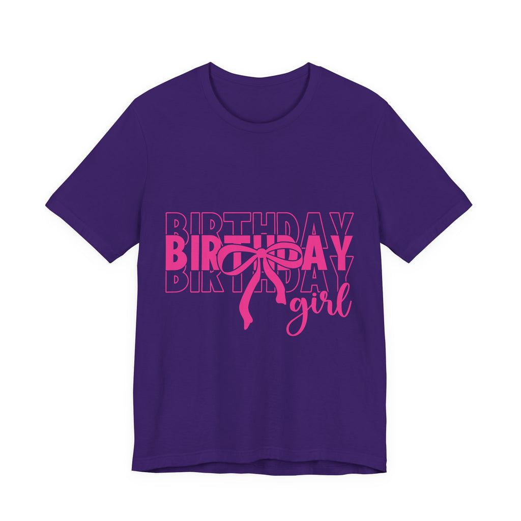 Birthday Girl T-Shirt Birthday Girl Shirt Preppy Coquette Bow Birthday Shirt Birthday Tee Who's the Birthday Girl Birthday time