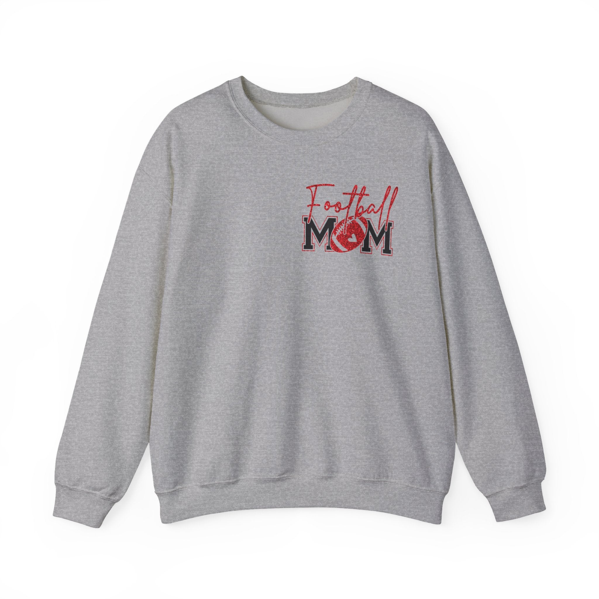 Football Mom Sweatshirt, Red Glitter Football Mom shirt, Football, Football Season, Football Mama, Football game Shirt, Game Day