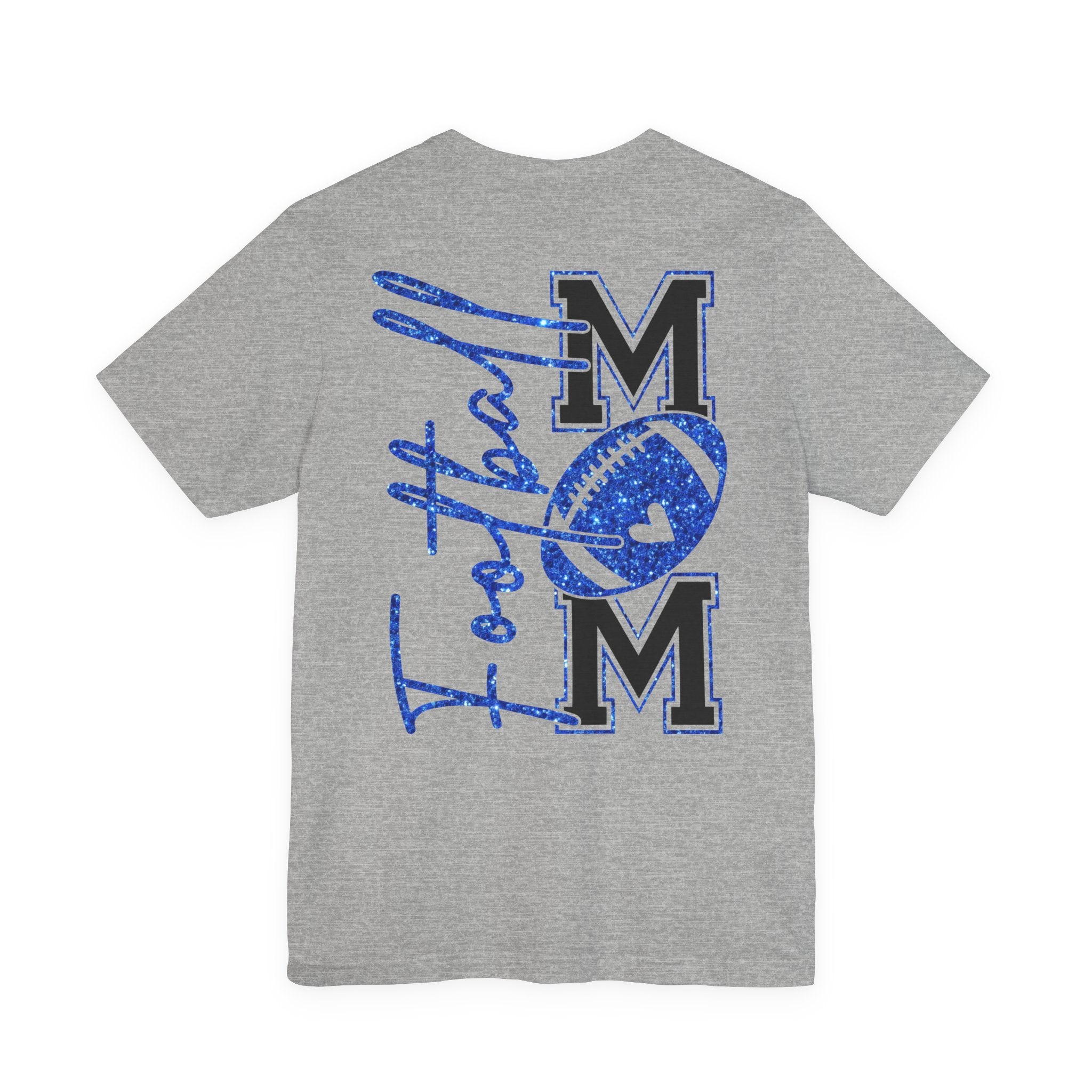 Football Mom T-Shirt, Blue Glitter Football Mom Shirt, Football Mom Shirt, Football Shirt, Football Mama Shirt, Football Shirt Svg, Game Day