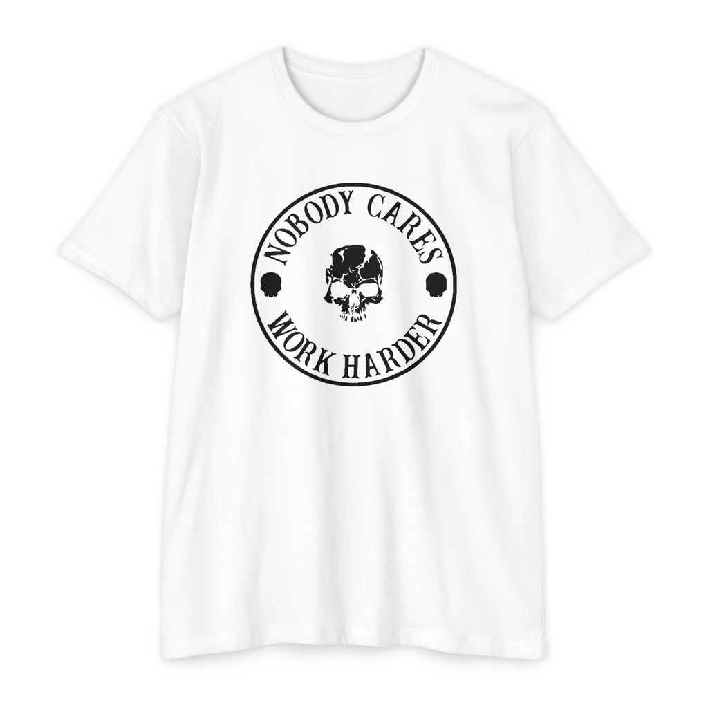 Nobody Cares, Work Harder Next Level 6200 Graphic Tee, Casual Wear, Gift for Friends, Workouts, Streetwear