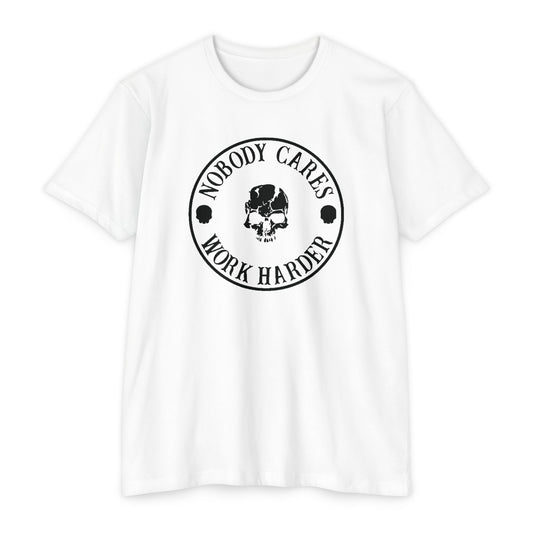Nobody Cares, Work Harder Next Level 6200 Graphic Tee, Casual Wear, Gift for Friends, Workouts, Streetwear