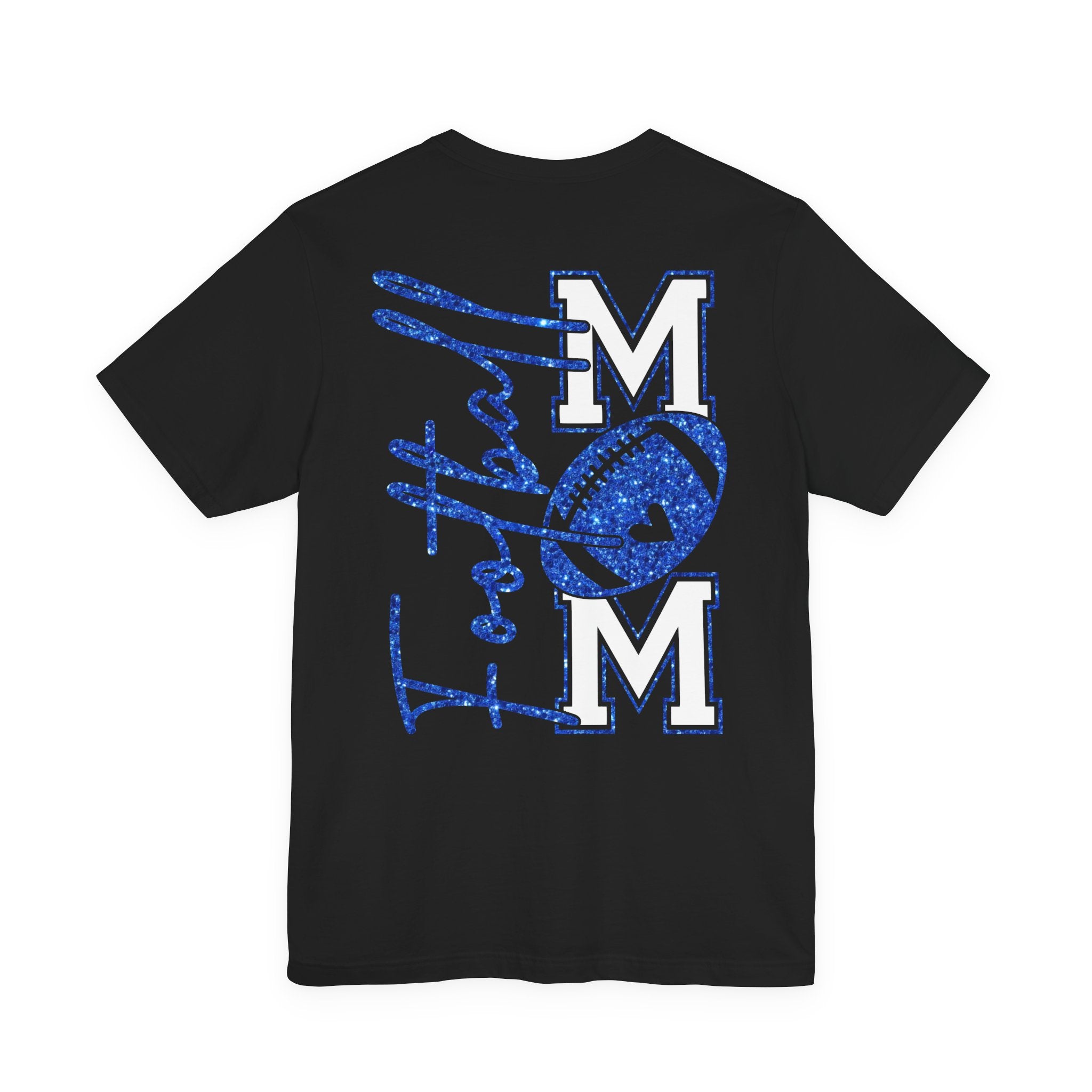 Football Mom T-Shirt, Blue Glitter Football Mom Shirt, Football Mom Shirt, Football Shirt, Football Mama Shirt, Football Shirt Svg, Game Day