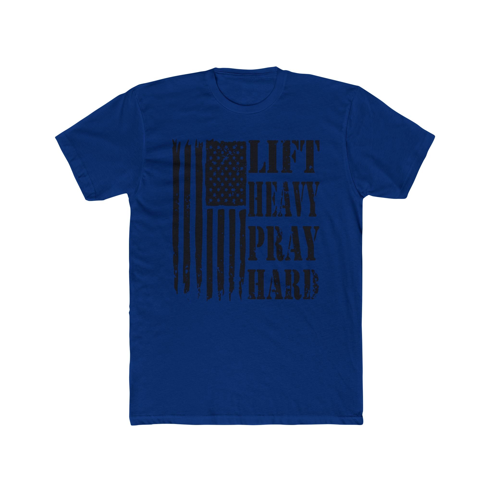Lift Heavy Pray Hard Unisex Next Level 3600 Cotton Crew Tee, Inspirational Workout Shirt, Gym Apparel, Motivational T-Shirt