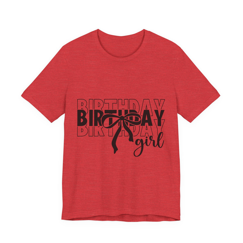 Birthday Girl T-Shirt Birthday Girl Shirt Preppy Coquette Bow Birthday Shirt Birthday Tee Who's the Birthday Girl Birthday time