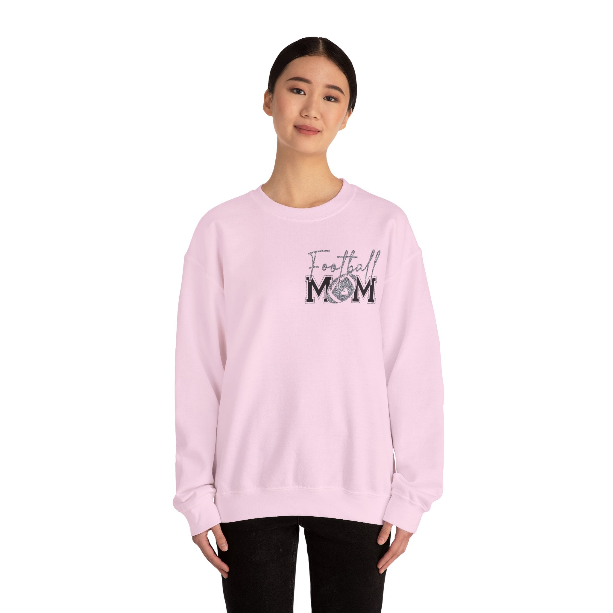 Football Mom Sweatshirt, Cozy Crewneck for Sports Moms, Gift for Football Season, Casual Wear, Game Day Outfit