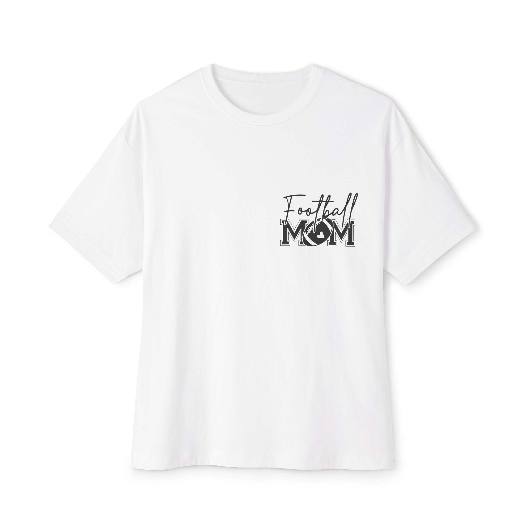 Football Mom Unisex Oversized Boxy Tee