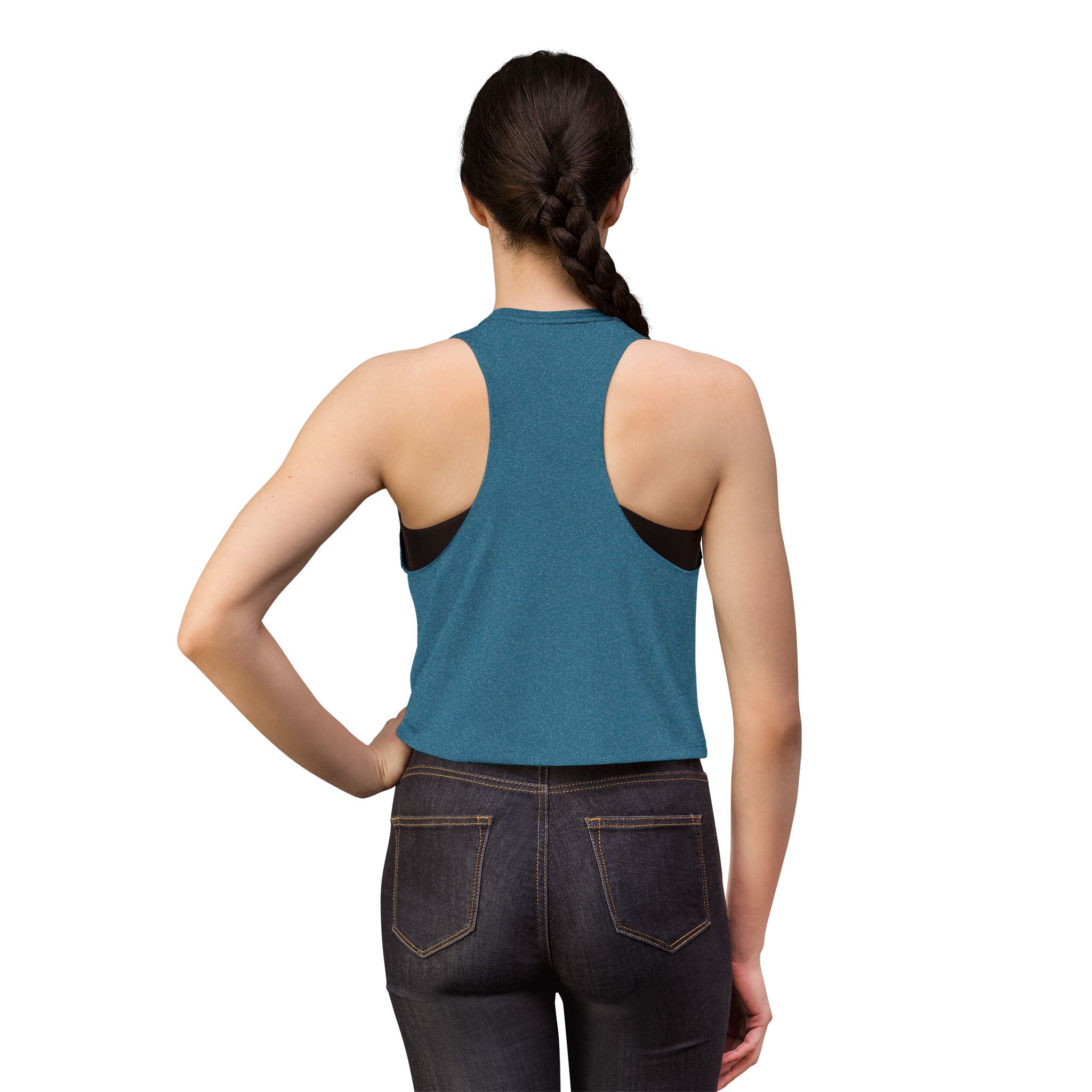 No Pacing Just Push crop top | Motivational Fitness Tank