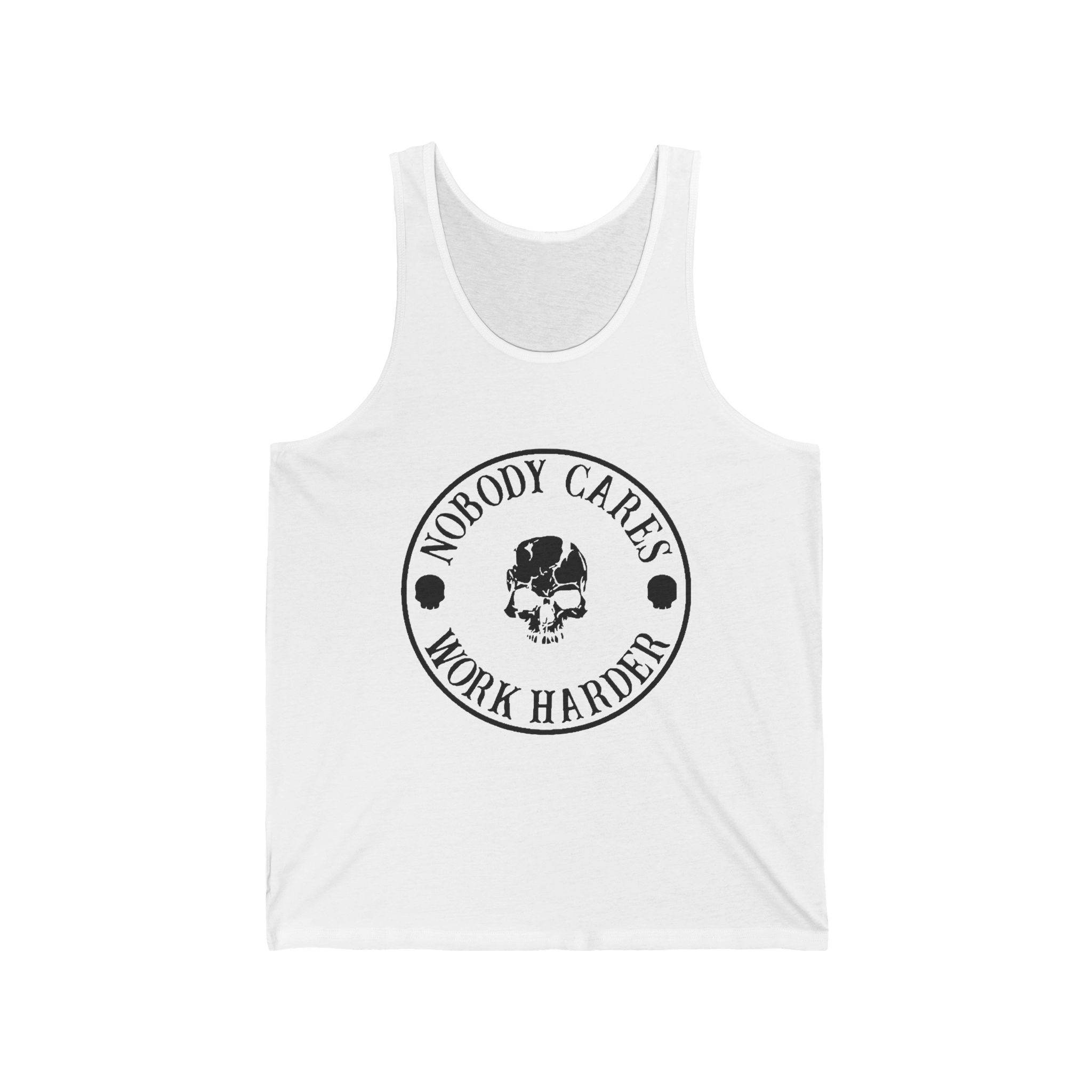 Nobody Cares, Work Harder Jersey Tank Design, Motivational Workout Top, Gym Apparel, Fitness Gift, Casual Summer Wear