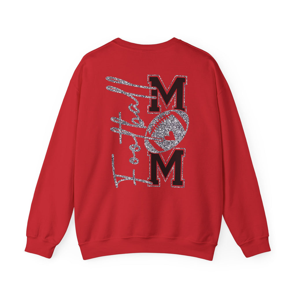 Football Mom Sweatshirt, Cozy Crewneck for Sports Moms, Gift for Football Season, Casual Wear, Game Day Outfit
