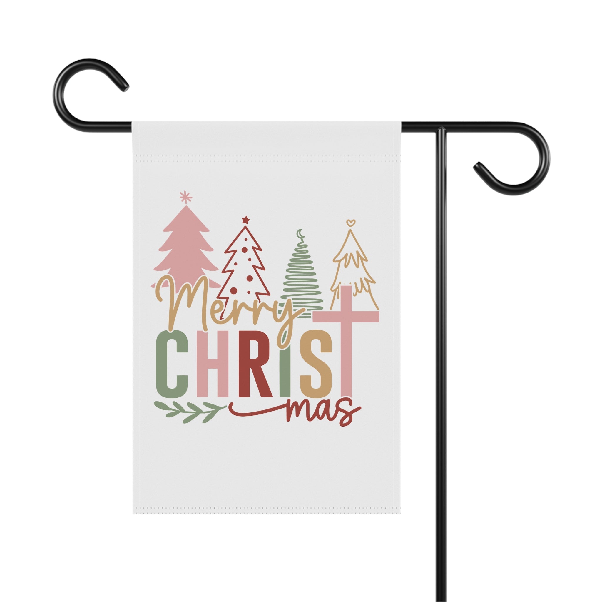 Merry Christmas Garden Banner, Holiday Decor, Outdoor Decoration, Festive Welcome Sign, Seasonal Home Decor