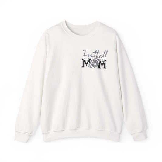 Football Mom Sweatshirt, Cozy Crewneck for Sports Moms, Gift for Football Season, Casual Wear, Game Day Outfit